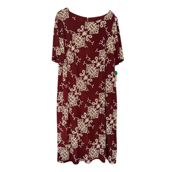 RED Ronni Nicole Floral Embossed Dress 16W - Picture 1 of 13